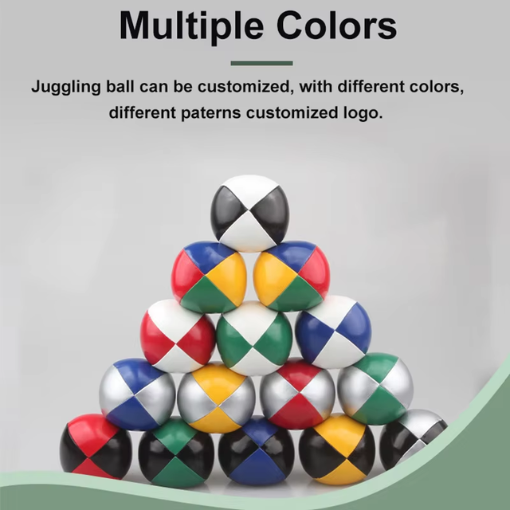 Custom Multi-Color Juggling Balls – Personalized Logo & Pattern Design